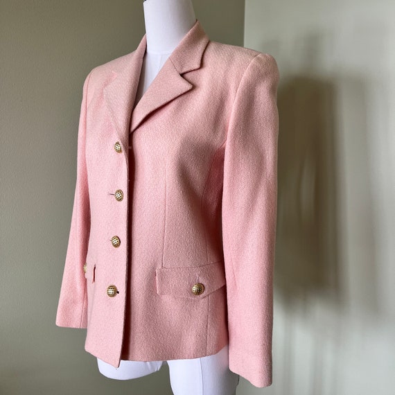 Vintage Pastel Pink Blazer - image 3