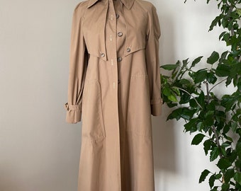 Vintage gevoerde trenchcoat