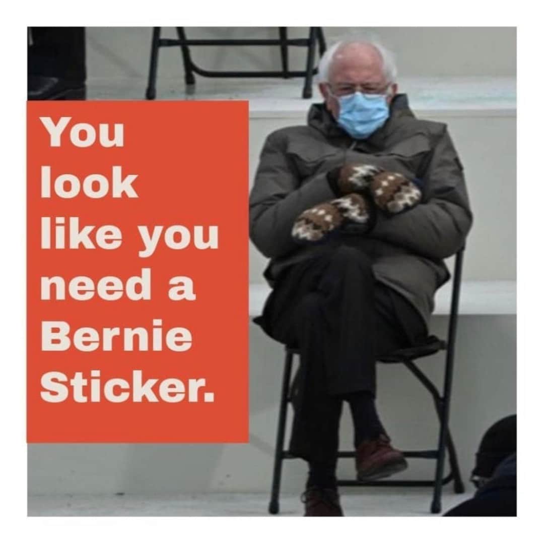 Bernie Sanders Meme Sticker - Etsy