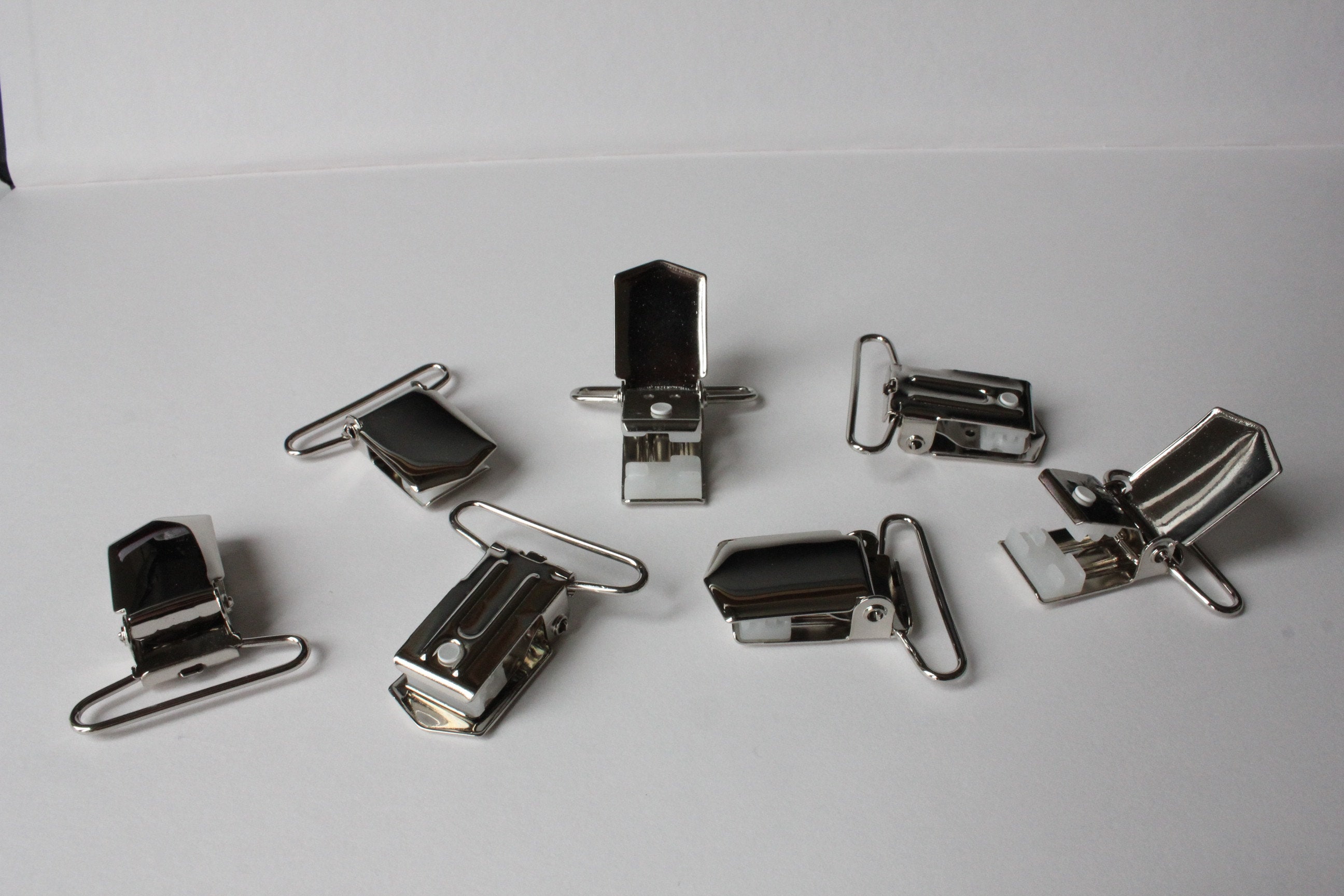 HEAVY DUTY CLIPS 25mm or 36mm for Suspender Braces High Quality Metal