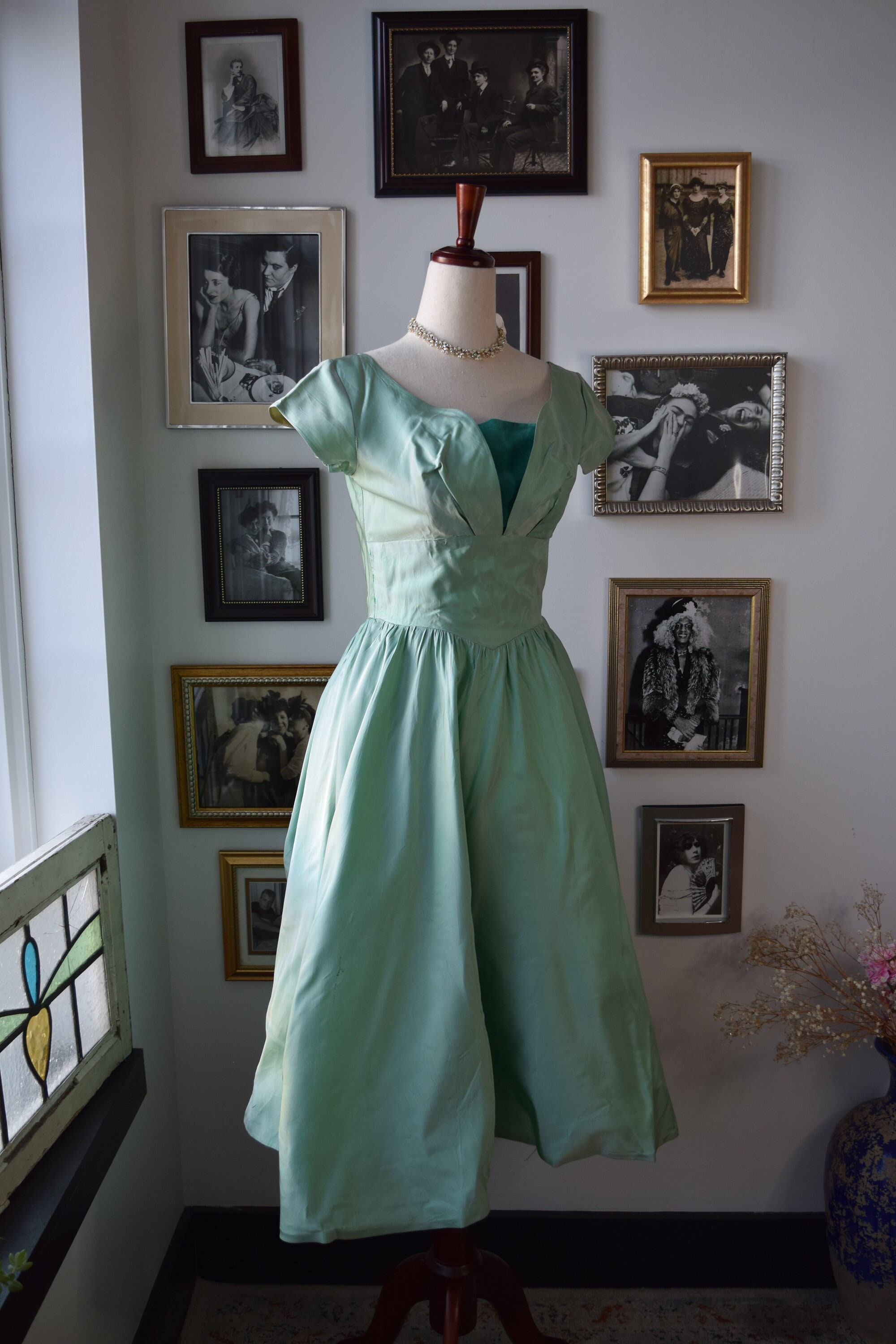 Sage Green 50s Dress Etsy Ireland