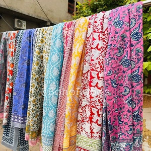 Beautiful Block Printed Cotton Pareo, Pool Cover Up, Wholesale Lot of Women&#39;s Scarves, Beach Wrap Sarongs, Gift for Her