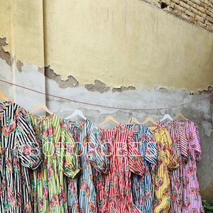 Block Print Cotton Maxi Dress: Indian Summer Daywear Outfit