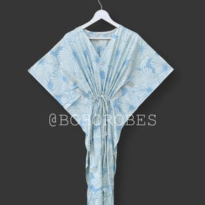 Indian Floral Kaftan Long Caftan Dress For to be Moms Beach Cover up Sleepwear Indian Kaftan Maxi Dress Bikini Cover Up Caftan
