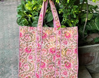 Floral Baumwolle Strand Einkaufstasche Boho Large Shopper Bag