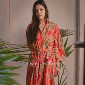 100% katoenen kimonobadjassen Mooie katoenen kimono-jurk Expresslevering kamerjas Katoenen kimono gratis verzending cadeau bruidsmeisjes Bestseller