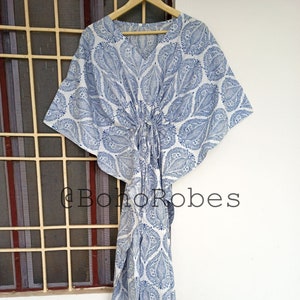 Block Print Soft & Comfy Kaftan, caftan, beach, resort wear kaftan,vacation, cruise, pool, party, lounge, home, work at home