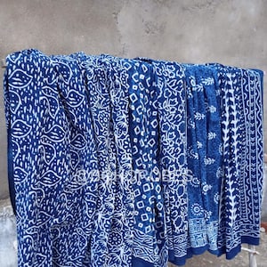 Wholesale Natural Indigo Soft Cotton Beach Wrap Sarong Women Beach Cover Up Pareo Assorted Lot, Bikini Wrap Up, Breathable Scarfs