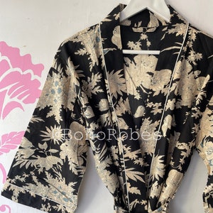 Indian Soft Cotton Kimono, Bridesmaid Robe, Bridal Party Robe, Maternity Wear, Gifts For Her