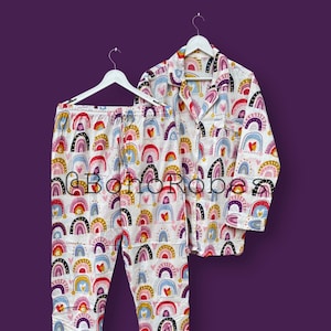 Rainbow Pajamas Etsy Canada