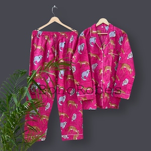 Ensemble de pyjama en coton mignon et le plus doux, ensemble de salon, pyjama de demoiselle d&#39;honneur, pyjamas pour femmes, cadeaux d&#39;anniversaire