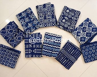 Ręcznie drukowany indygo sarong, narzutki plażowe, miękki szalik letni z woalu, prezenty dla niej