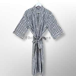 Soft Cotton kimono robe, Robes for women,Dressing gown, Night Dress ,Cotton Kimono, Beach Cover Up, Lounge Wear, Casual wear