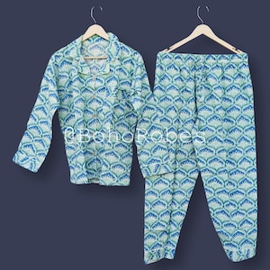 Handmade Floral Cotton Pajama Set: Soft Jaipur Nightwear