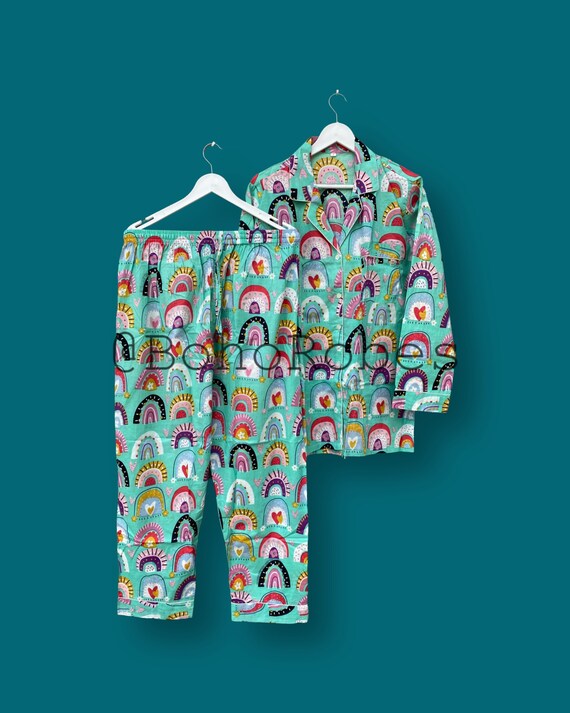 Floral Night Suit Indian Cotton Pyjamas Set Nightwear Pure Cotton Fabric Light Ultra soft Night Dress Women Cotton Pants Shirt Set Etsy UK