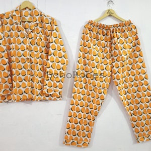 Pure Cotton Pajama Set, Jaipur Handmade Lounge Set