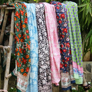 Cotton Beach Sarong Indian Hand Block Print Beach Sarongs Soft Voile Fabric Summer Pareo Gift for Her
