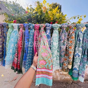Hand Block Printed Sarong, Beach Cover Up, Womens Pareo, Soft Cotton Scarf, Gifts For Her