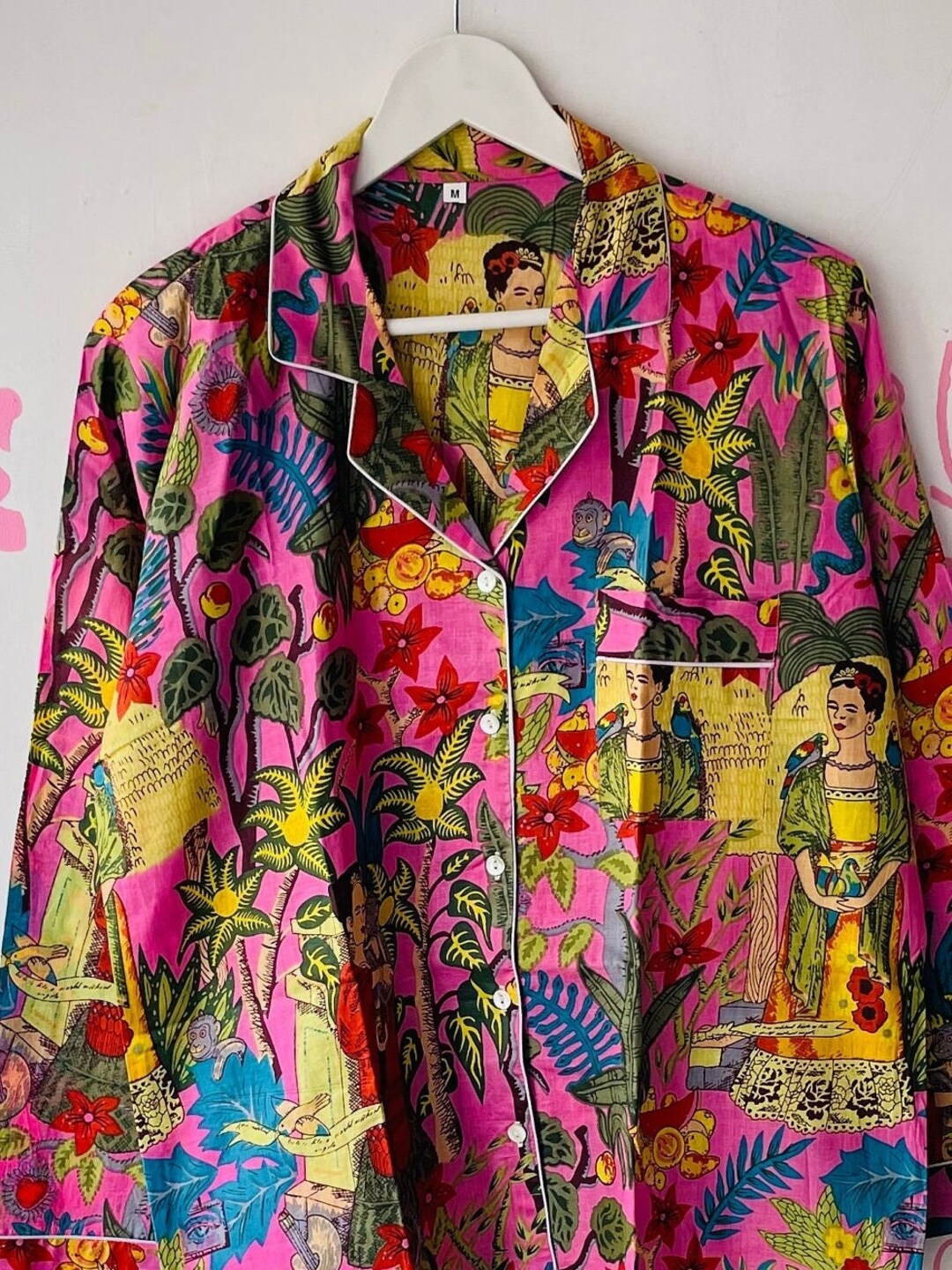 Frida Floral Cotton Long Sleeve Pajamas
