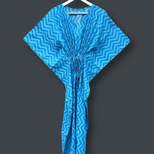 Soft & Comfy Cotton Kaftan, Indian Caftan, Long Caftan,Plus Size Dress, Beach Cover up, Sleepwear, Indian Kaftan, Maxi Dress,Bikini Cover Up