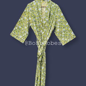 Kimono indiano con stampa floreale, copricostume da spiaggia, vestaglie da festa, regalo per la fidanzata