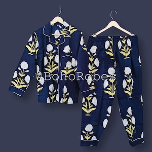 Beautiful Boota Print Pajama Set, Women&#39;s Pajama Set, Gift for Her, Cotton Pj Set, Night Suit, Floral Pajama Set, Bridal Party wear, Pj Set