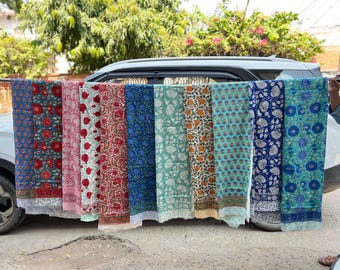 Wholesale Lot Of Block Print Women&#39;s Sarongs, Beach Wrap Scarves In Cotton, Indian Soft & Breathable Sarongs, Gift for Her