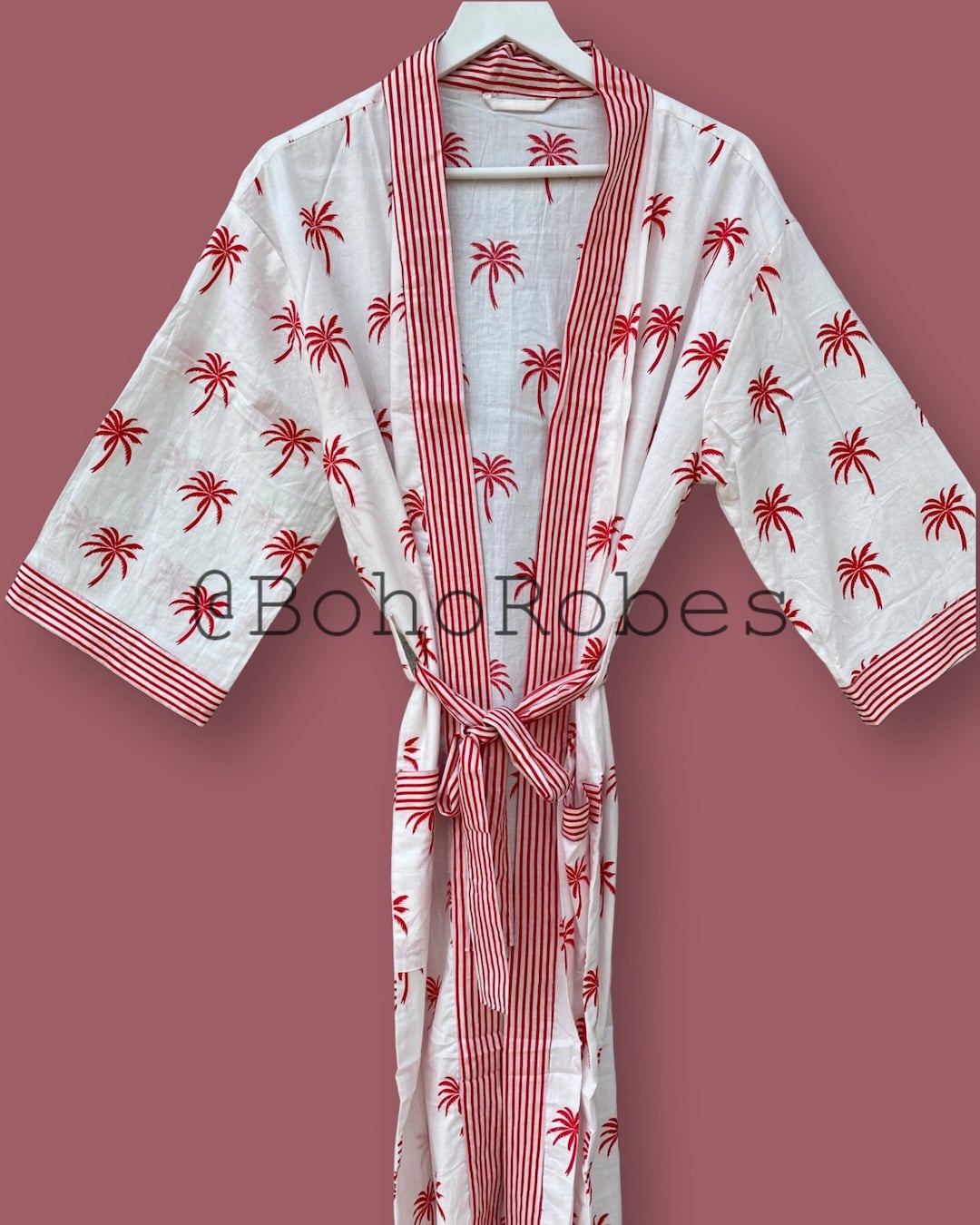100% Cotton Kimono Robes, Pure Cotton Kimono, Block Print Cotton Kimono ...