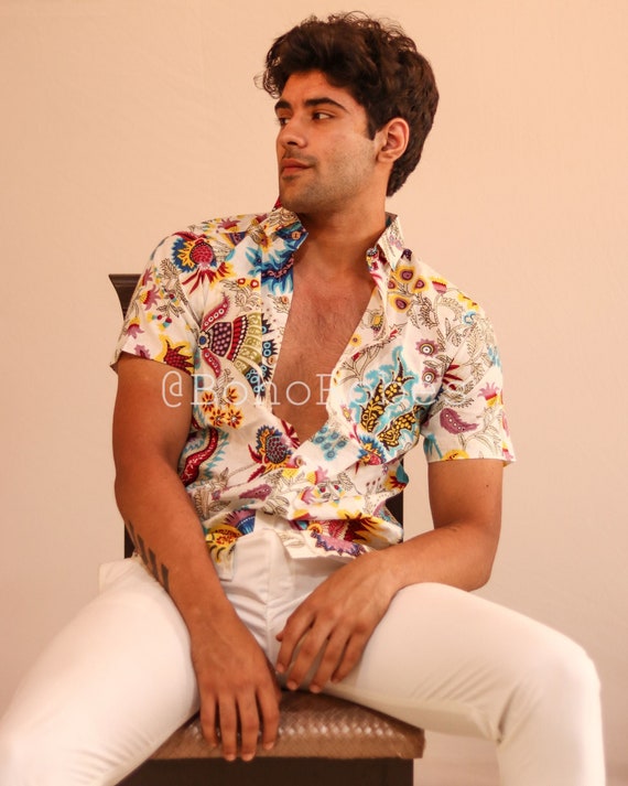 Camisa de algodon puro para hombre camisas suaves y comodas camisas de fiesta en la playa camisas de algodon 100 puro camisas de noche regalos para el Etsy Espana