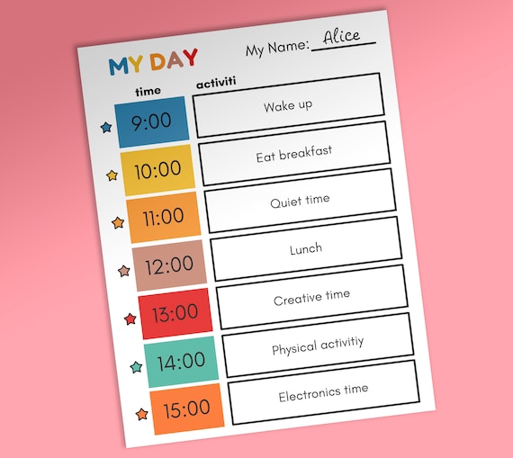 daily-planner-for-kids-printable-daily-planner-homeschool-etsy