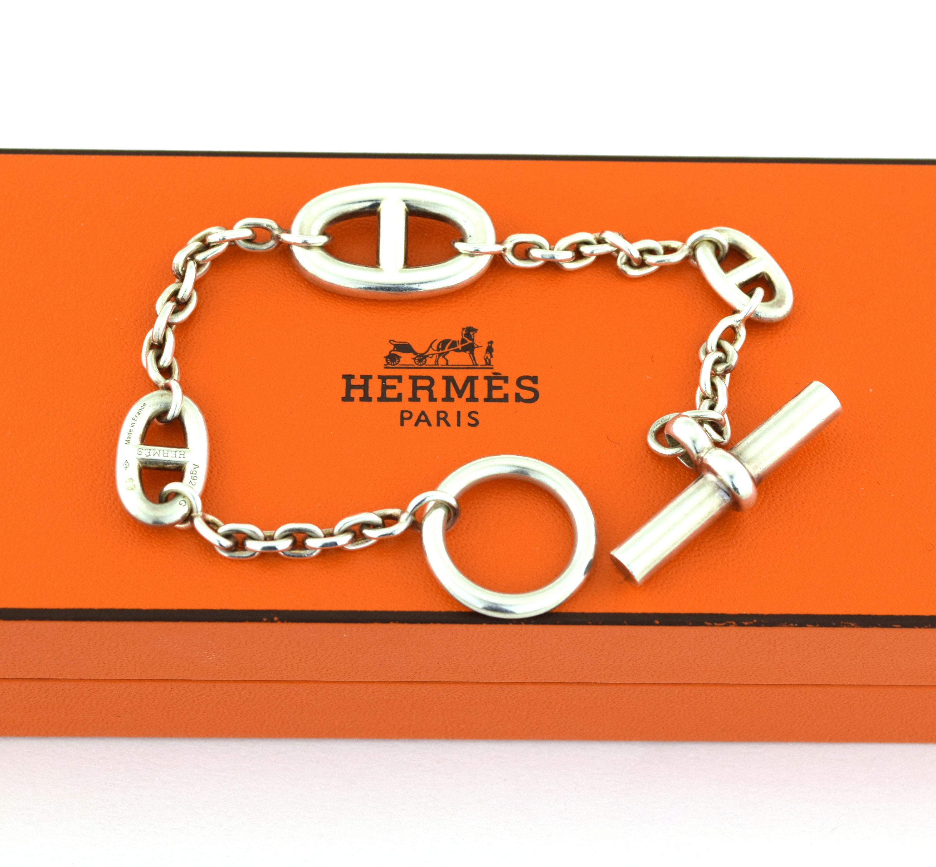 Bracelet Hermès Farandole en argent. - Maison ELOE