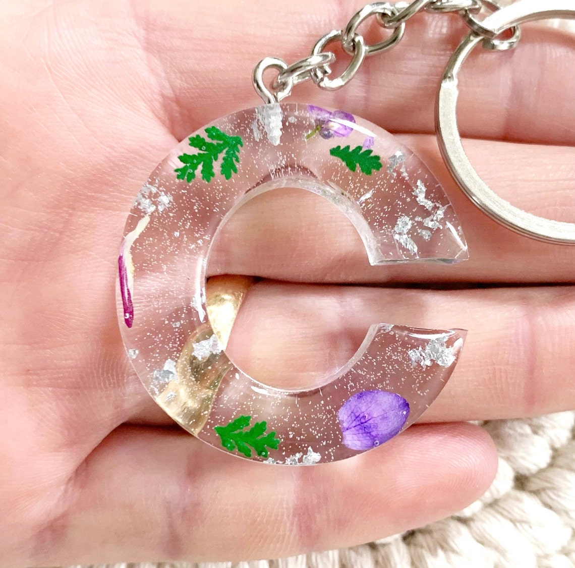 Resin Epoxy Resin Keychain Keychain Etsy