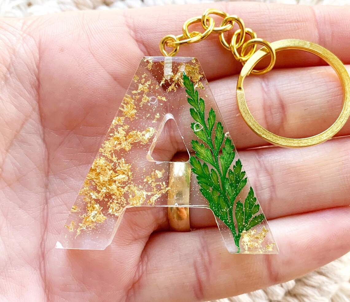 Resin Epoxy Resin Keychain Keychain Etsy