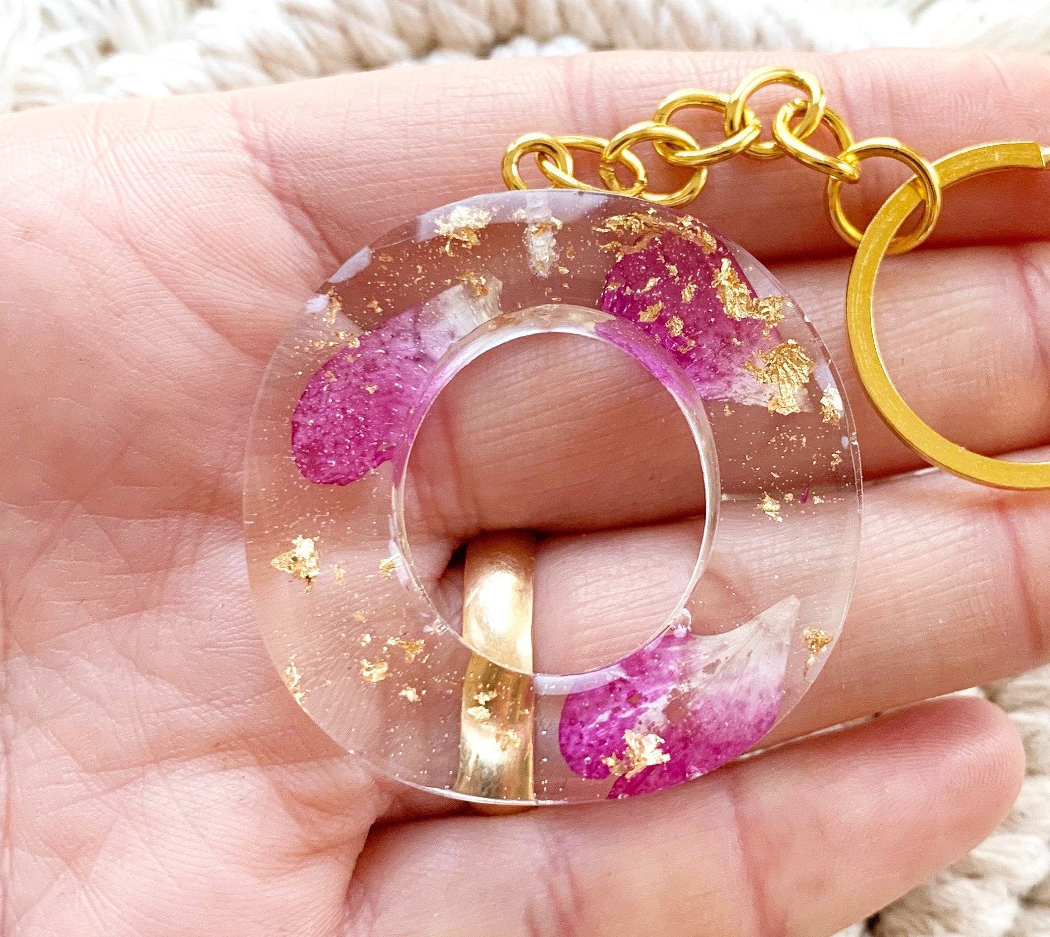 Resin Epoxy Resin Keychain Keychain Etsy
