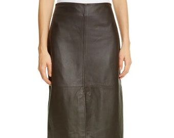 Handmade Women's Lamb Skin leather Skirt Leather - Etsy UK