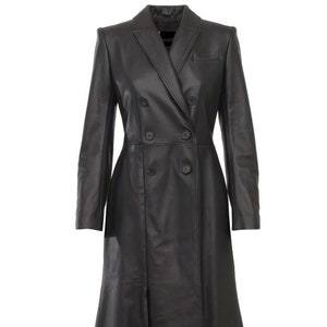 women's-genuine-leather-handmade-black-trench-coat-six-buttons-double-breasted-long-coats-formal-wear-ankle-length-coats-slim-fit-narrow-notch-coats-long-sleeves-button-closer-coat-for-women's-formal-wear-coat-for-ladies-trench-coats