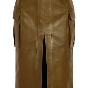 Plus size khaki skirt india sales