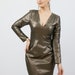Leatherette Dress Olive