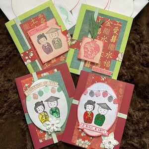 Oriental Style Greeting Cards