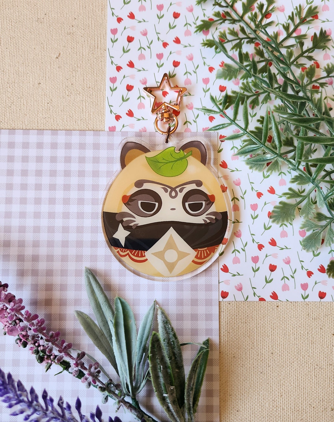 Genshin Impact Fanart Sayu Muji Muji Daruma Double Sided Acrylic ...