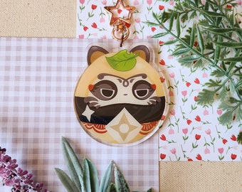 Genshin Impact Fanart Sayu Muji Muji Daruma Double Sided Acrylic Keychain
