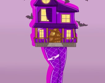 My Body Is A Haunted House Baba Yaga Cryptid 4x6 Glossy Mini Print