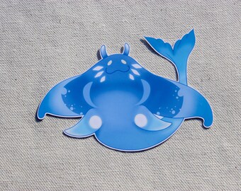 Genshin Impact Diecut Glossy Vinyl Enkanomiya Floating Ray Sticker