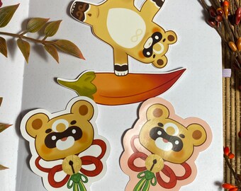 Genshin Impact Diecut Glossy Vinyl Guoba Xiangling Stickers