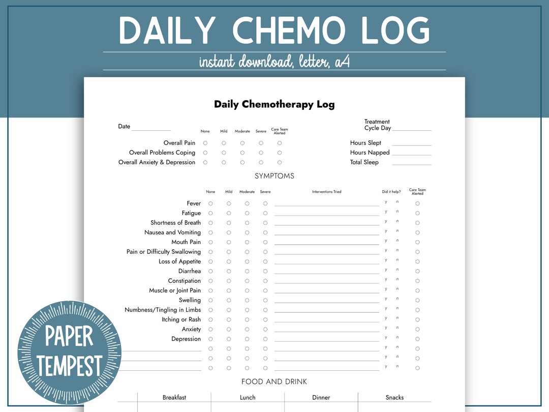 Cancer Chemo Logbook- Chemotherapy Journal: A Journal Is A