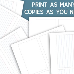 Printable 3x5 Index Cards, Printable Lined Index Cards, Unruled Blank ...