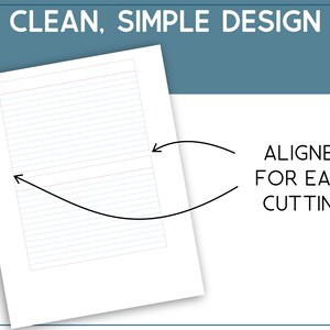 Printable 4x6 Index Cards, Printable Lined Index Cards, Unruled Blank ...