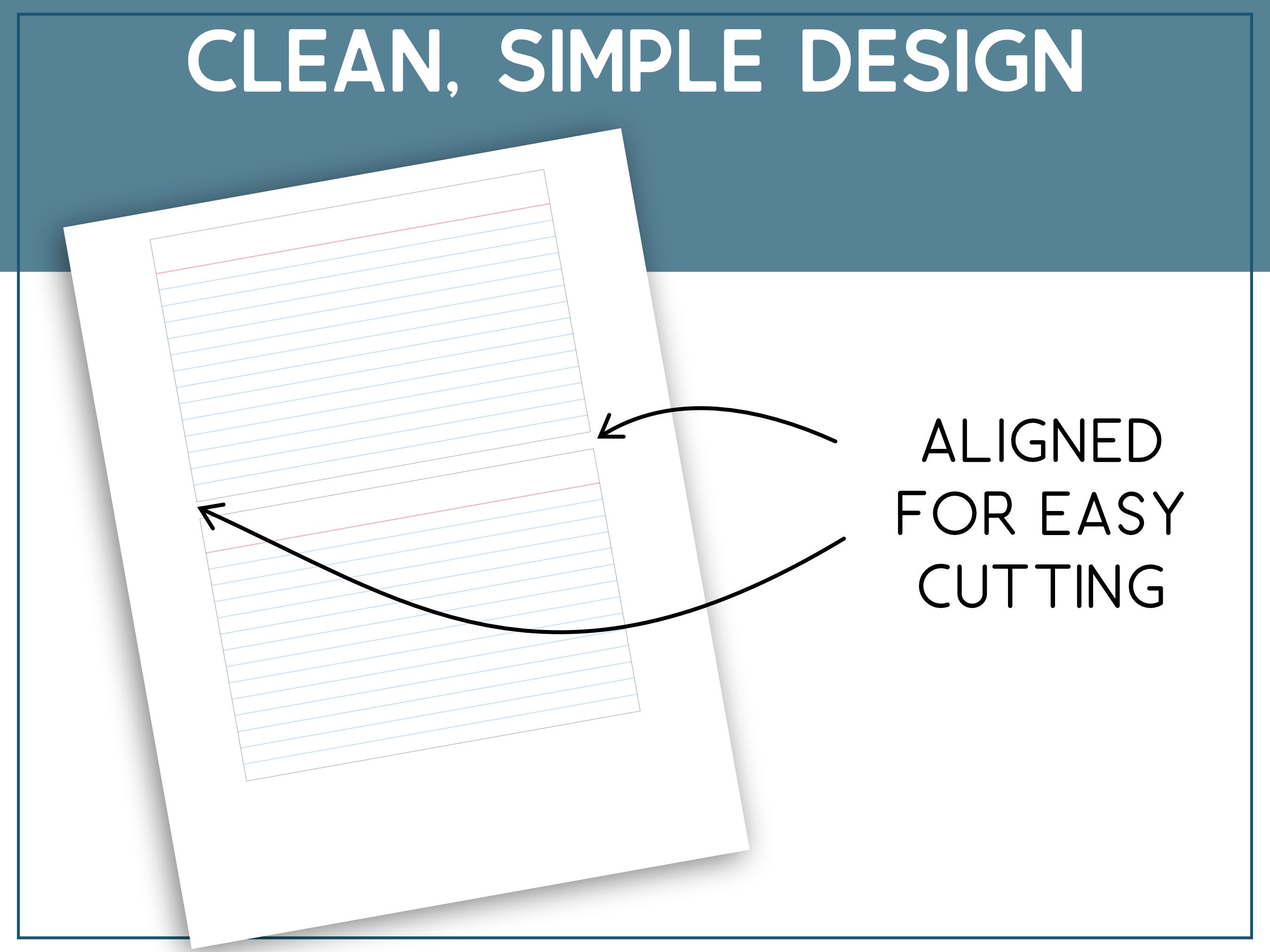 Printable 4x6 Index Cards, Printable Lined Index Cards, Unruled Blank ...
