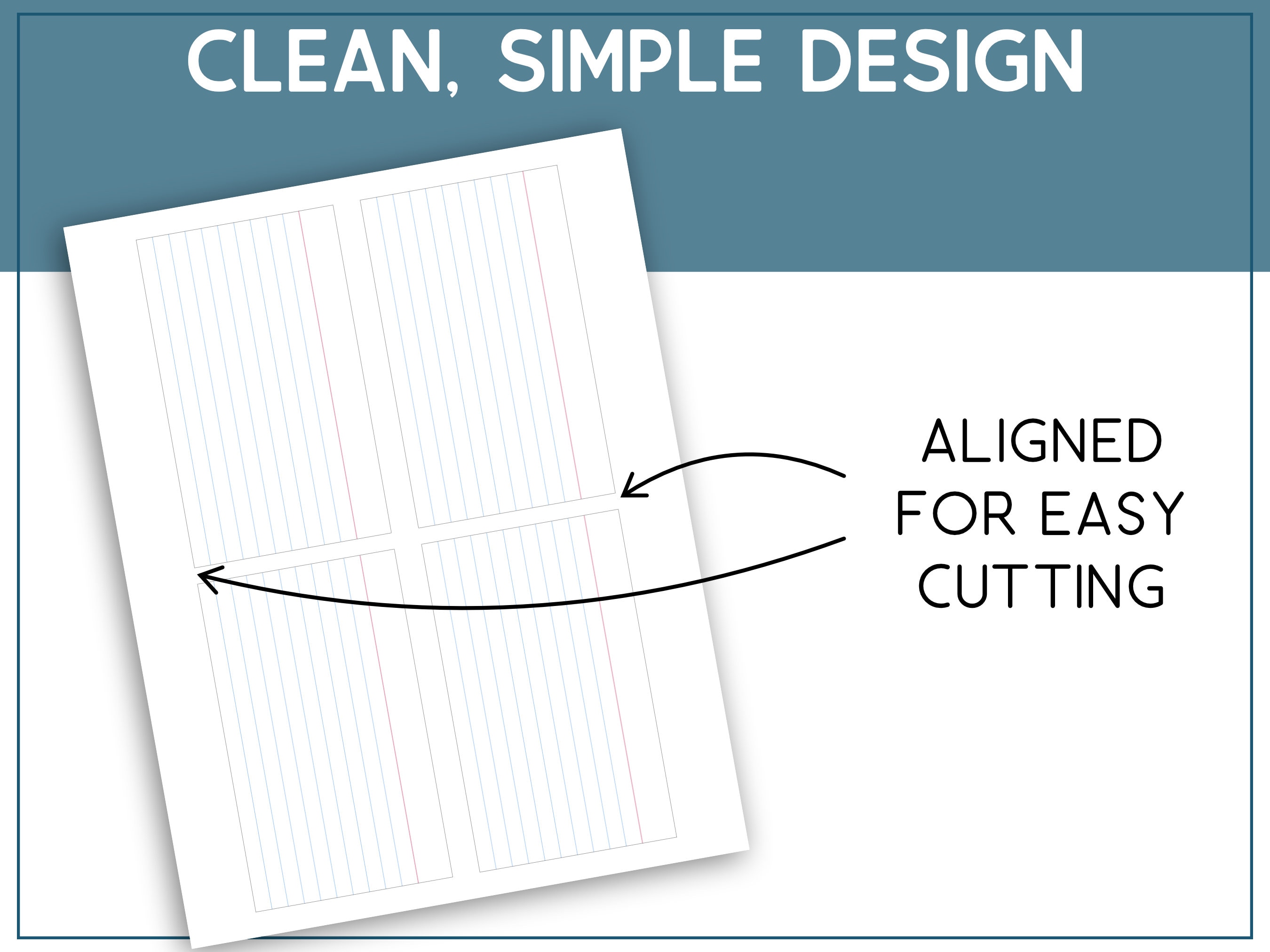 Printable 3x5 Index Cards, Printable Lined Index Cards, Unruled Blank ...