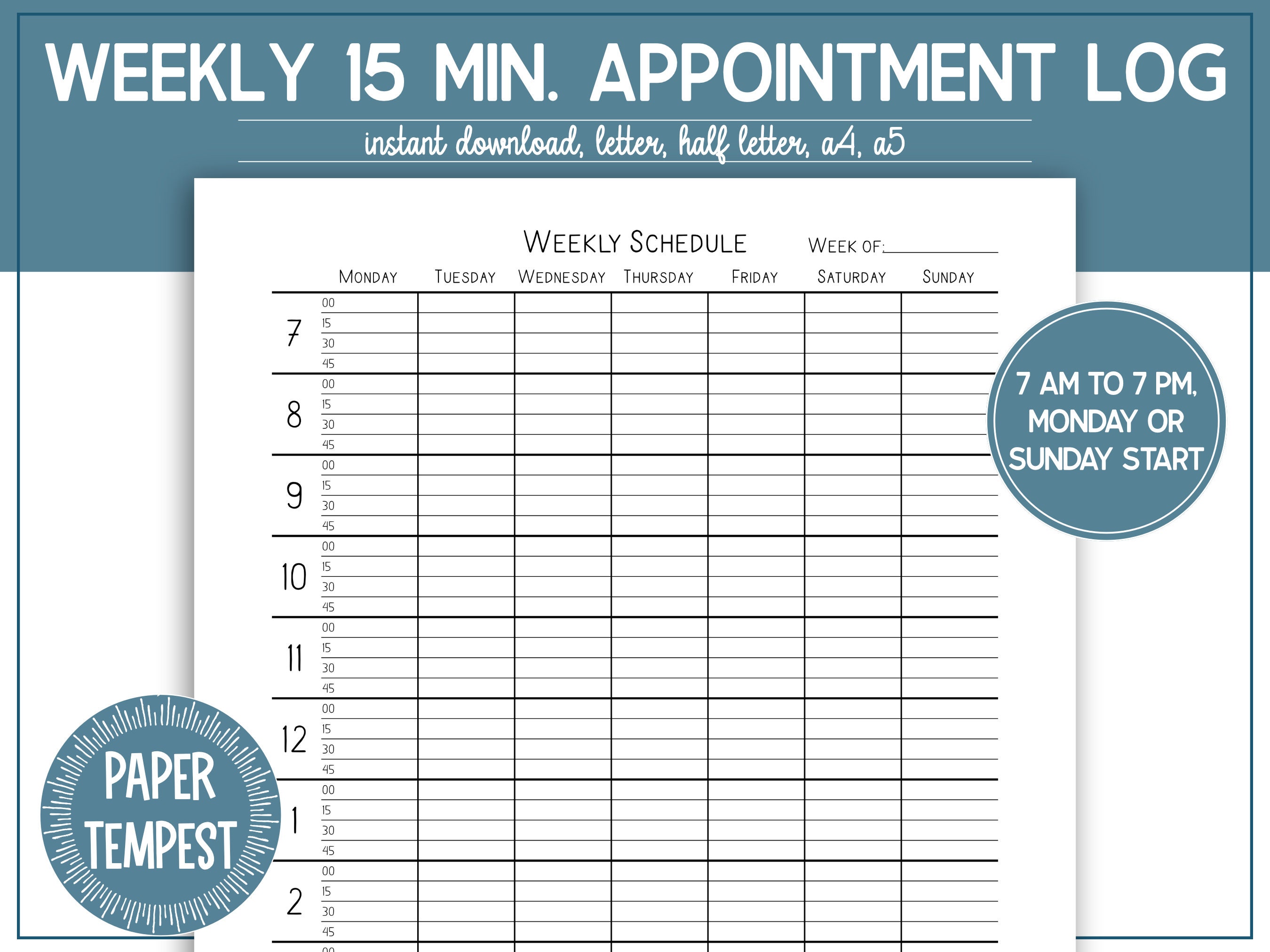 Amazon.com : Hourly Planner & Appointment Book (8.5” x 11